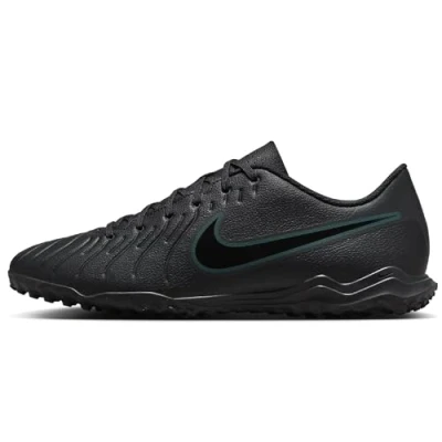 Afbeelding van Nike Performance Tiempo Legend 10 CLUB TF Voetbalschoenen voor kunstgras, Maat: 40.5, Black/deep jungle Hoogwaardig imitatieleer