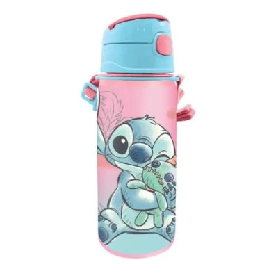 Afbeelding van Disney Stitch Drinkbeker Afsluitbare Aluminium Drinkfles 600 ml