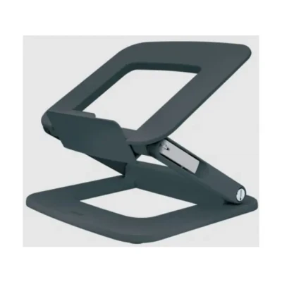 Afbeelding van Leitz Ergo Verstelbare Multi hoek Laptopstandaard 80% gerecycled plastic Donkergrijs