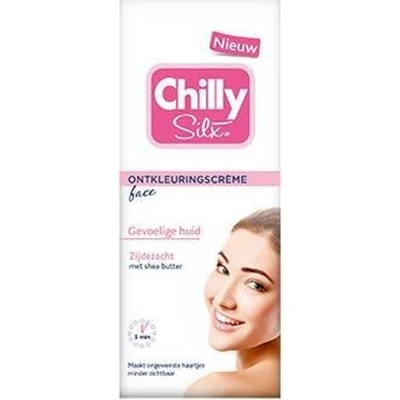 Afbeelding van 6x Chilly Silx Ontkleuringscreme Gezicht Gevoelige Huid 75 ml