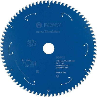 Afbeelding van Bosch Accessories 2608644546 Cirkelzaagblad 254 x 30 mm Aantal tanden: 78 1 stuk(s)