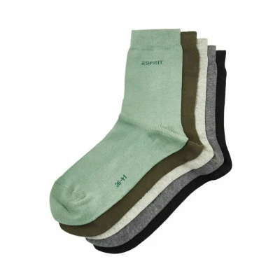Afbeelding van Esprit Solidmix 5PACK UNI Sokken, Dames, Maat: 36 39, Grey green