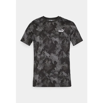Afbeelding van Puma CAMO TEE Tshirt print, Heren, Maat: Large, Black