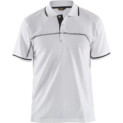 Image de Polo bicolore blanc/gris foncé