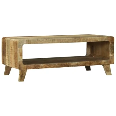 Afbeelding van vidaXL Salontafel 90x50x35 cm Massief Ruw Mangohout