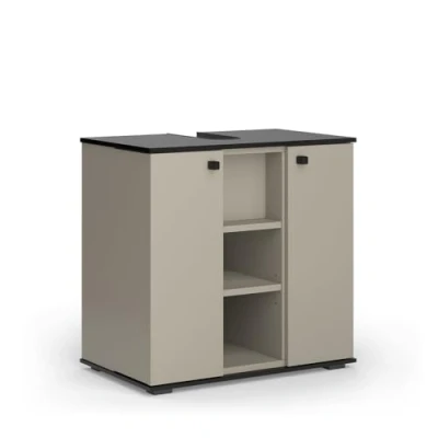 Afbeelding van Vicco Joli Wastafelonderbouw 60 x 59 cm met 2 deuren Grijs
