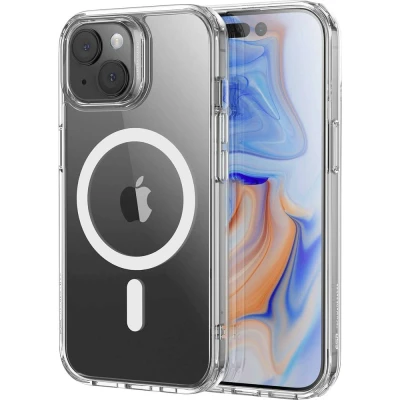 Afbeelding van ESR Classic Hybrid HaloLock Case Backcover Apple iPhone 15 Plus Transparant MagSafe compatible