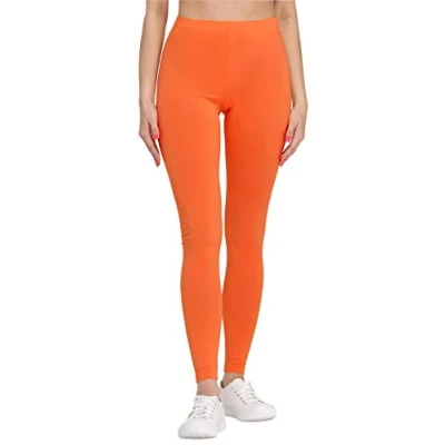 Afbeelding van Bellivalini BLV BLV50 147 LE Dames Leggings Sport Vrijetijdsbroek Lang Viscose Sporbroek Yogabroek Oranje M