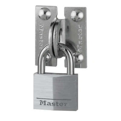 Afbeelding van MasterLock Hangslot 9140 met haakse ogen (set)