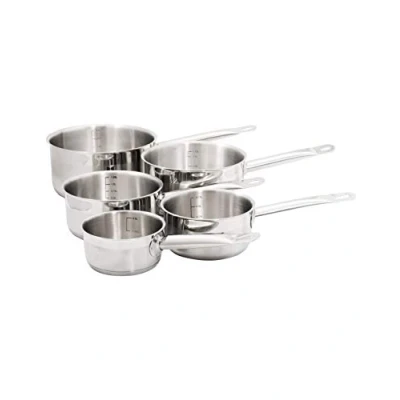 Image de BAUMALU Serie 5 casseroles inox Gastronomie 12 a 20 cm Tous feux dont induction