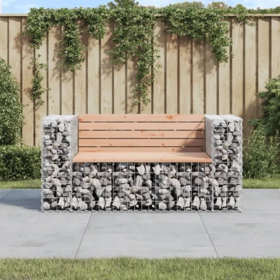 Afbeelding van Tuinbank schanskorfontwerp 143x71x65,5 cm massief douglashout