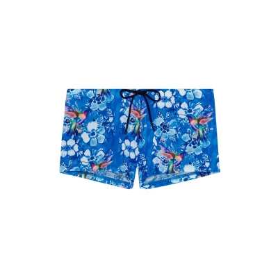 Afbeelding van HOM heren zwemboxer colibris blauw
