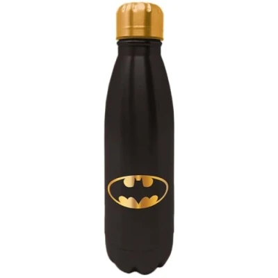 Afbeelding van DC Comics Batman Bat signaal Zwart en Goud Metalen Drinkfles