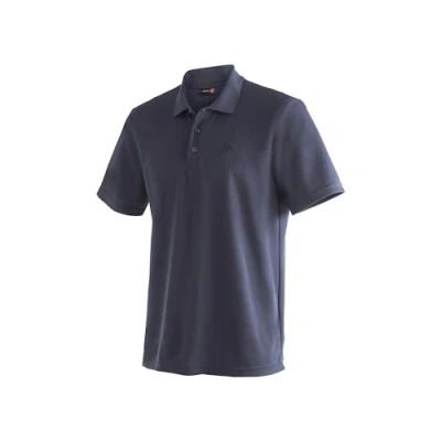 Afbeelding van Maier Sports poloshirt heren lange mouwen, Blauw