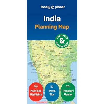 Afbeelding van Map Lonely Planet India Planning