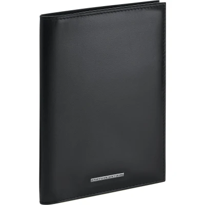 Afbeelding van PORSCHE DESIGN Leren Identiteitskaarthoesje Classic Passport Holder Black Zwart