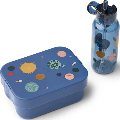 Afbeelding van Liewood Chelsey Lunchbox set Universe / Classic Navy