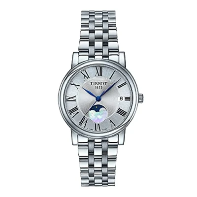 Afbeelding van Tissot Carson Prémium Moonphase dameshorloge, grijs., kwartshorloge