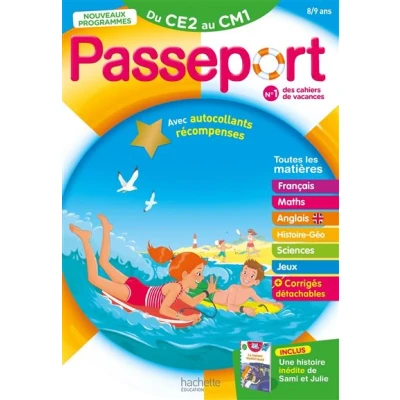 Image de Passeport Du CE2 au CM1 8/9 ans Cahier de vacances 2025