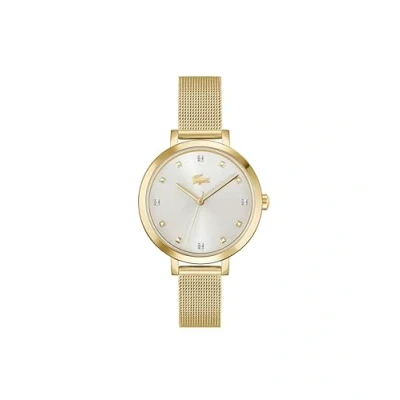 Afbeelding van Lacoste RIGA Horloge silvercoloured/white/goldcoloured, Dames, Maat: One Size, Silver coloured/white/gold coloured