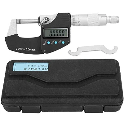 Afbeelding van Buitencijfer micrometer inch groot digitaal display Imperiaal 0,001 mm nauwkeurigheid 0 25 buitendiameter