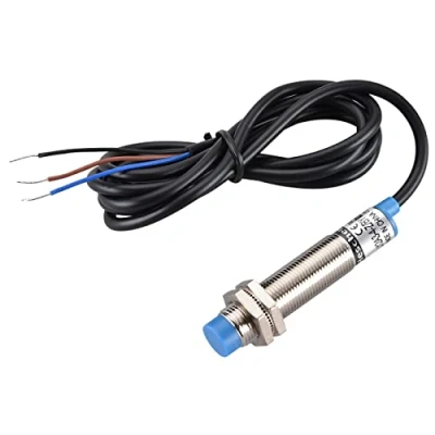Afbeelding van Heschen M12 Inductieve nabijheidsdetector, type niet afgeschermd, LJ12A3 4 Z/BY, mm detector, 10 30 VDC 200 mA, PNP normaal open (NO), 3 draden
