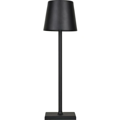 Afbeelding van Bailey LED Tafellamp Charge&amp;Go Zwart 3.5W 2700K 210lm IP54 Staploos dimbaar Oplaadbaar USB C 5V DC 380x105mm Anti slip sokkel