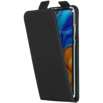 Afbeelding van Accezz Hoesje Geschikt voor Huawei P30 Lite Met Pasjeshouder Flipcase Zwart