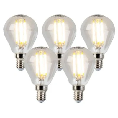 Afbeelding van LUEDD Set van 5 E14 dimbare LED kogellampen P45 5W 470 lm 2700K