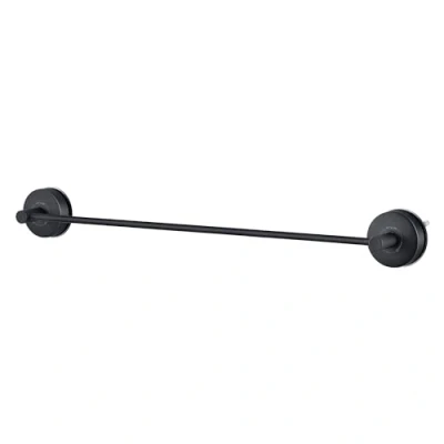 Afbeelding van JOMOLA Handdoekhouder met zuignap, zwart, voor badkamer, 55 cm, handdoekhouder, wandmontage, roestvrij staal, theedoekhouder, keuken, douche, zonder boren,