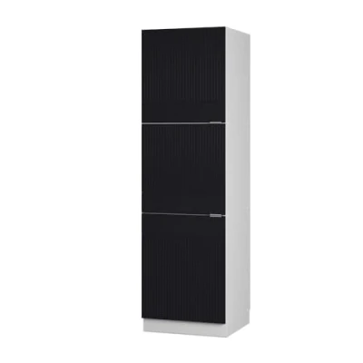 Afbeelding van Vicco Ovenombouwkast Fame Line, Zwart gestreept/Wit, 60 cm