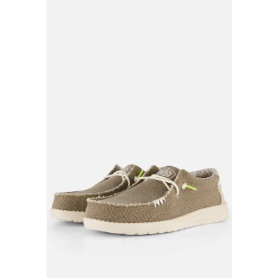 Afbeelding van HEY DUDE Wally braided fossil taupe instapper 46