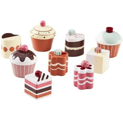 Afbeelding van Kids concept houten taartjes 9st
