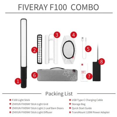 Afbeelding van Zhiyun FIVERAY F100 Combo Black