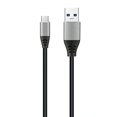 Afbeelding van Kabel USB A naar C DCU Zwart (1,5M)