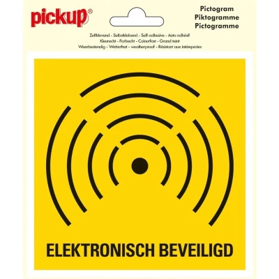 Afbeelding van Pickup Pictogram Vinyl 15x15cm Electronisch Beveiligd