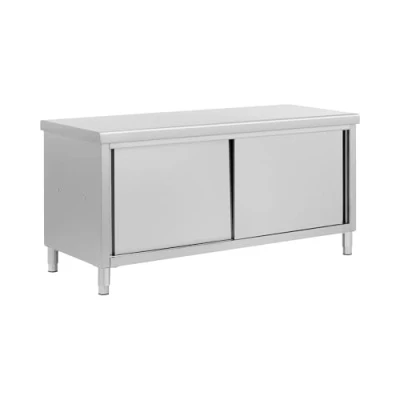 Afbeelding van Royal Catering RVS werkkast met schuifdeuren ECO 180 x 70 cm 500 kg