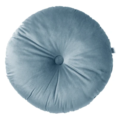 Afbeelding van Dutch Decor OLLY Sierkussen rond velvet 40 cm Provincial Blue lichtblauw