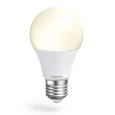 Afbeelding van Hama Wi Fi Smart LED Lamp E27 10W Dimbare gloeilamp peer 806lm 2700K / 6500K Kleurtemperatuur Solution App en Spraakbesturing Geschikt voor Apple Home, Alexa, Google Assistent Wit