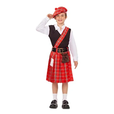 Afbeelding van VIVING COSTUMES / JUINSA Klein Schots jongenskostuum 10 12 jaar