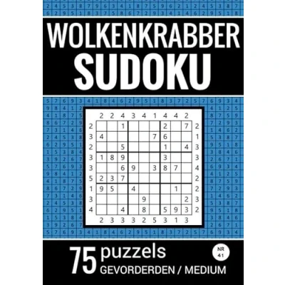 Afbeelding van Wolkenkrabber Sudoku Nr. 41 75 Puzzels Gevorderden / Medium