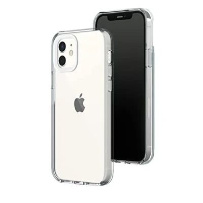 Afbeelding van RHINOSHIELD Transparant compatibel met [iPhone 12/12 Pro] Vergeelt niet, hoge transparantie, aanpasbare transparante beschermhoes Contour fotolenzen, wit