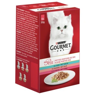 Afbeelding van Gourmet Mon Petit 6x50 g Kattenvoer Vis