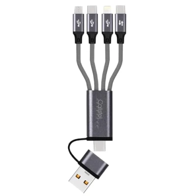 Afbeelding van USB A/C naar C/Micro USB/Lightning kabel 30 cm [Callstel]