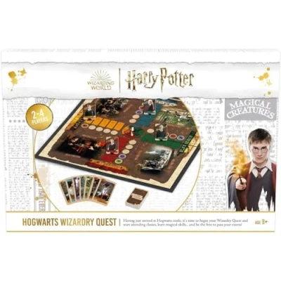 Afbeelding van Cartamundi Harry Potter Hogwarts Wizardry Quest gezelschapsspel, oproep aan alle superfans voor 2 4 spelers, leuk cadeau kinderen vanaf 8 jaar