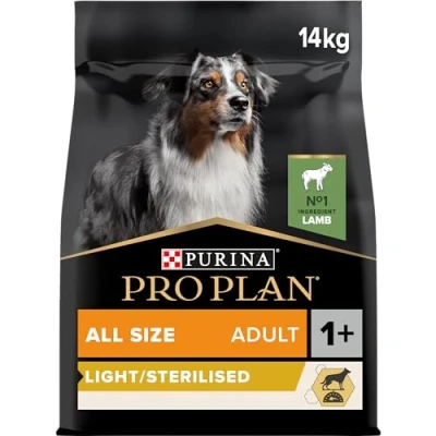Afbeelding van 14kg Pro Plan Alle maten Adult Light Gesteriliseerd Lam droogvoer voor honden