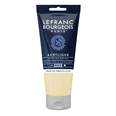 Afbeelding van Lefranc Bourgeois fijne acrylverf, Tube 80 ml, Napels lichtgeel