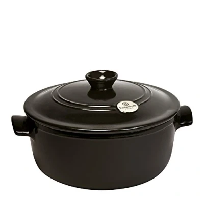 Afbeelding van Emile Henry Cocotte Rond Flame Fusain Ø28.5cm 5l