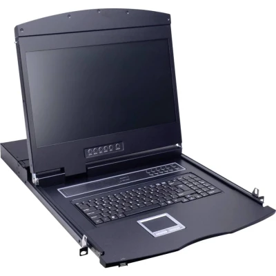Afbeelding van VALUE 19 KVM switch, 8 poorts, 48 cm (19) TFT (16:9), VGA, USB, toetsenbord Frans (FR)