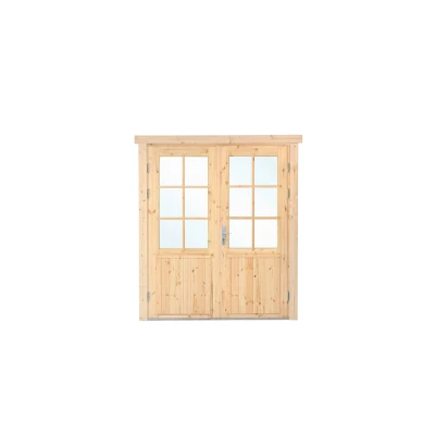 Afbeelding van Dubbele XXL deur met glas 181.5 x 215 cm Rechtsdraaiend